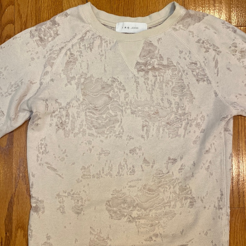 Iro jeans distressed sweatshirt